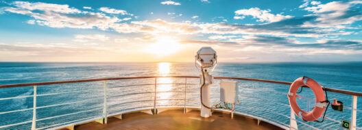 Summer,Cruise,Vacation,Concept.,Panoramic,View,Of,The,Sea,With